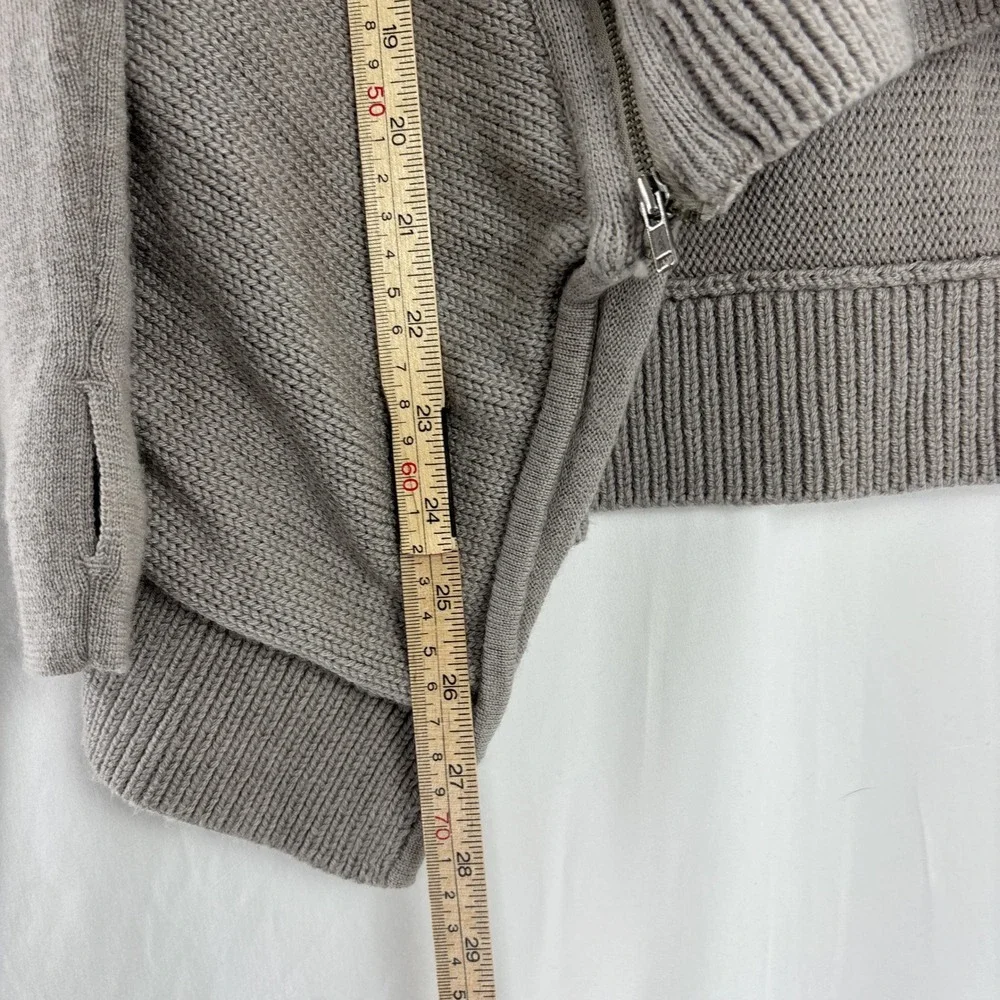 Lululemon Wrap It Up‎ Sweater Gray 100% Merino Wool Athleisure Cozycore